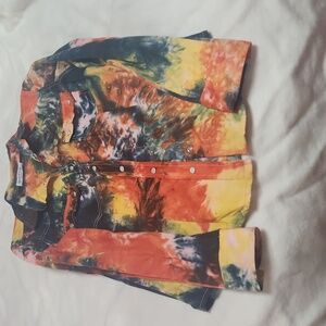 Multicolor button down shirt